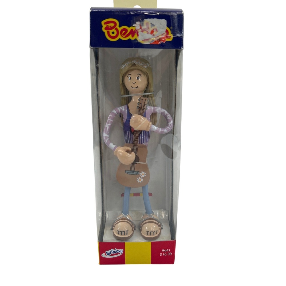 Vtg Kid Galaxy Bendos Action Figure Rainbow Flower Child Posable NIB